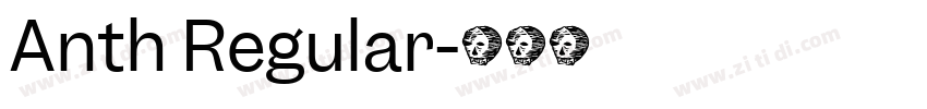 Anth Regular字体转换